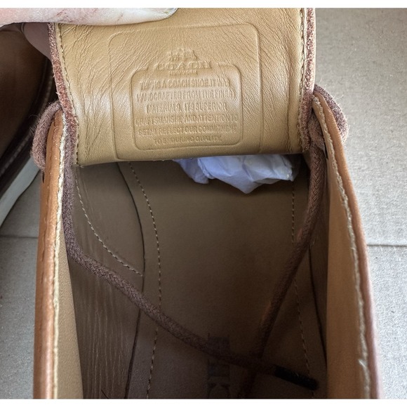 Coach G1416 Men's 10.5 Leather Chukka Boots Tan Brown Lace Up Casual Dress - Picture 8 of 13